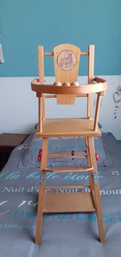 chaise haute bois pour poupe des annes 80 en bon tat 10 Chavagnes-en-Paillers (85)
