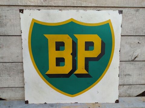 Ancienne Plaque Tôle Publicitaire BP 350 Loches (37)
