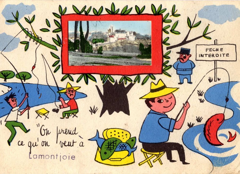 Carte postale "On prend ce qu'on veut &agrave; Lamontjoie" - 47 