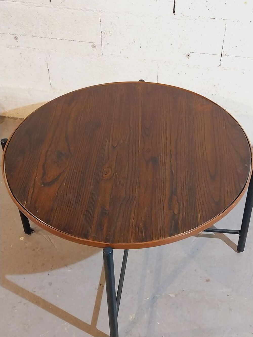 Table basse ronde 1990 Meubles