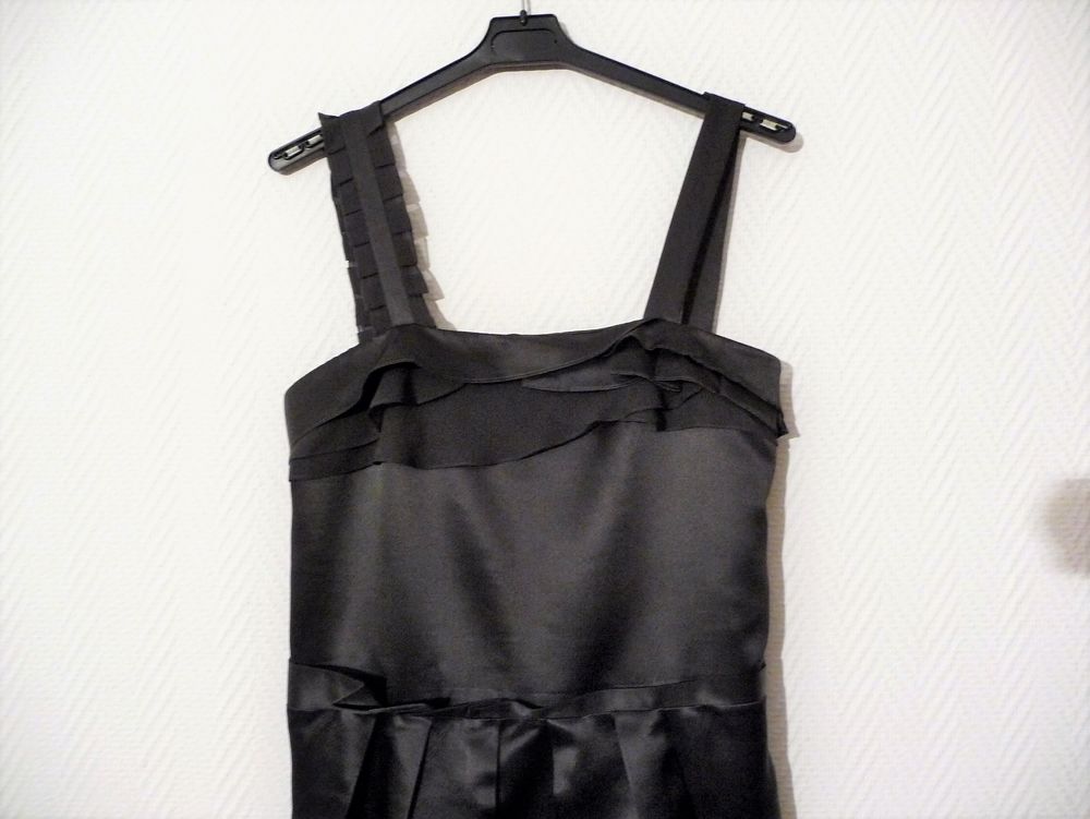 Robe en 100% Soie Anthracite &agrave; Bretelles- Ath&eacute; Vanessa Bruno Vêtements