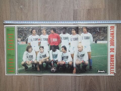 page poster �quipe OM Olympique Marseille 1970 20 Valognes (50)