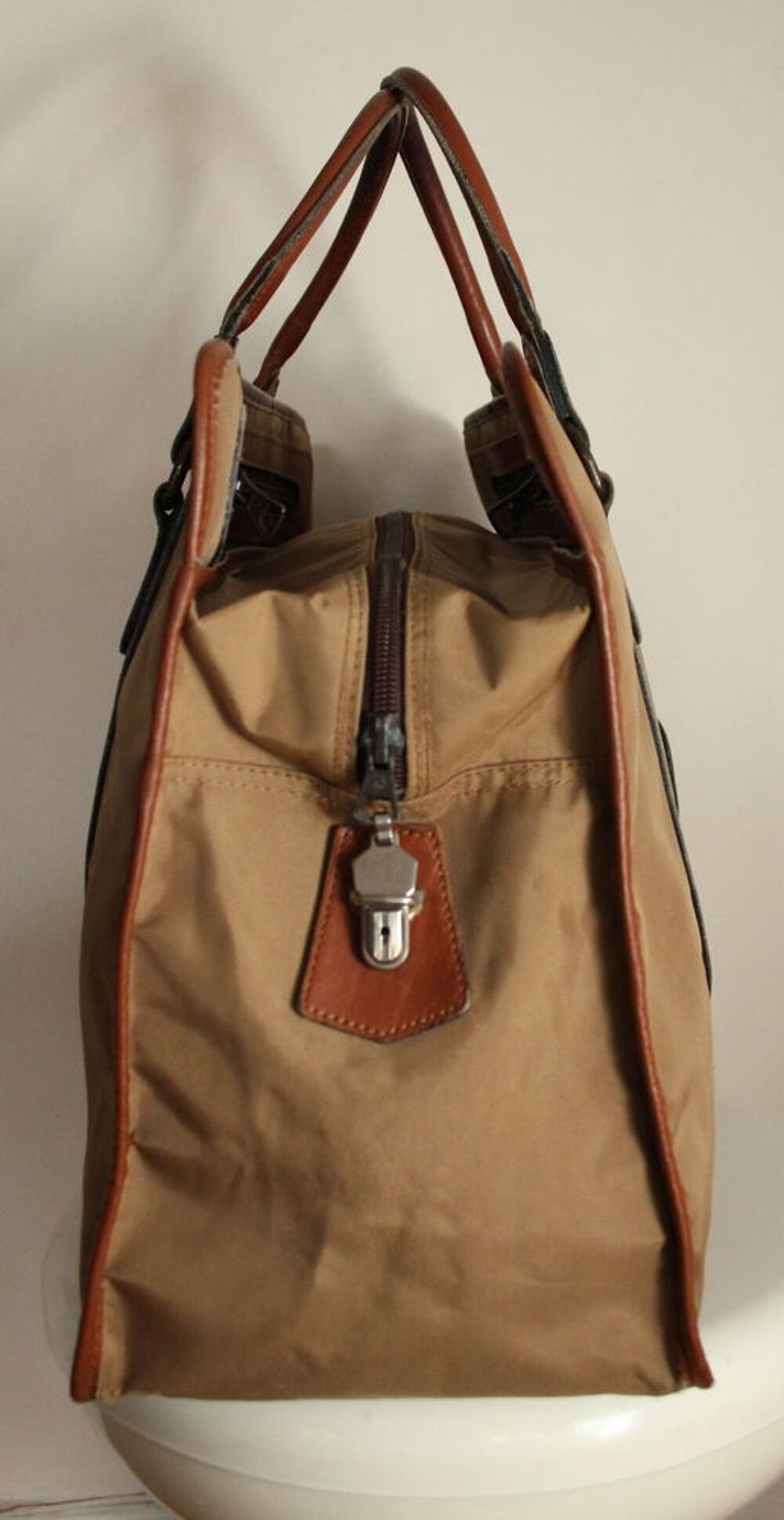 Sac cabas toile et cuir LANCEL Maroquinerie