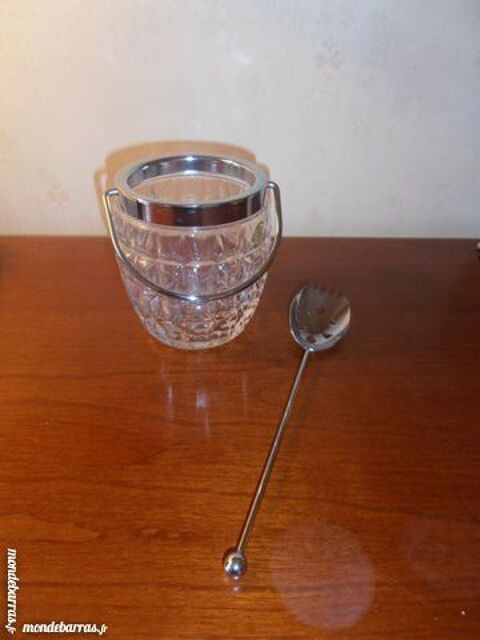 Seau � glace en cristal + cuill�re (43) 30 Tours (37)