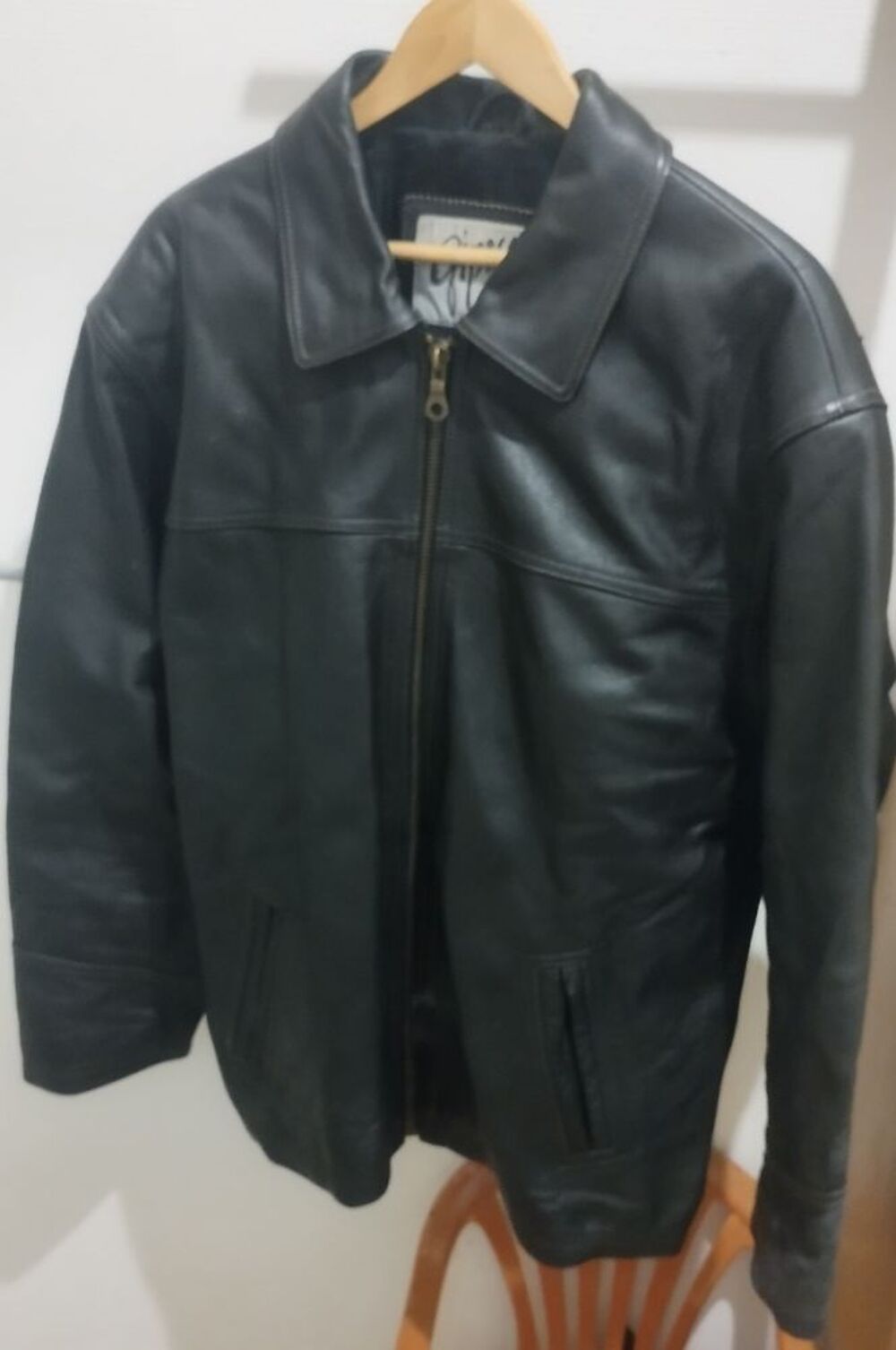 blouson en cuir Vtements