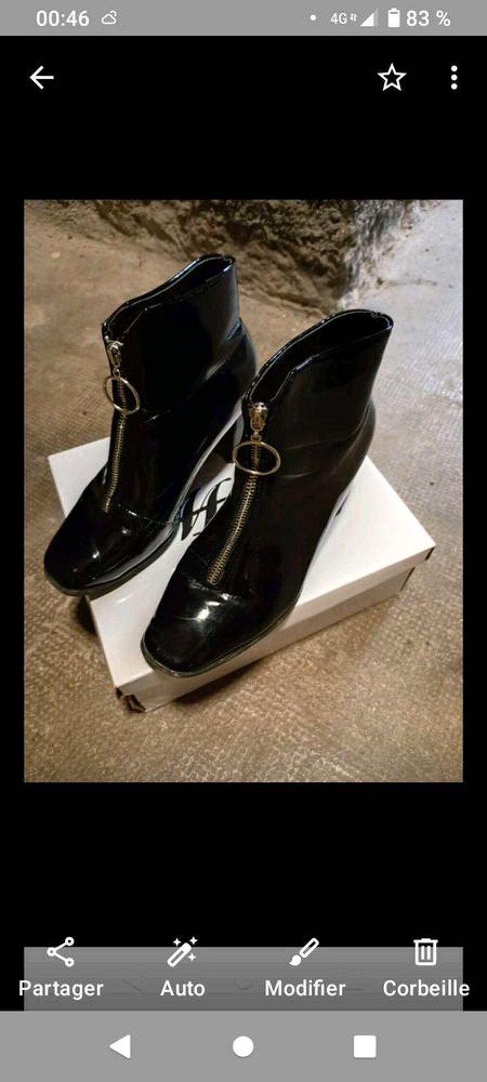 bottes noire Chaussures