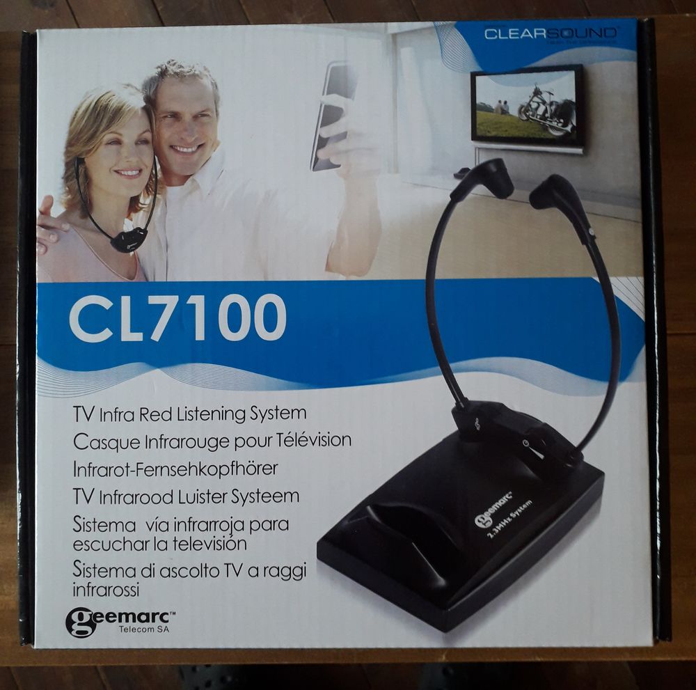Lot casques ( neufs ) pour t&eacute;l&eacute;vision : Geemarc LC7100 Photos/Video/TV