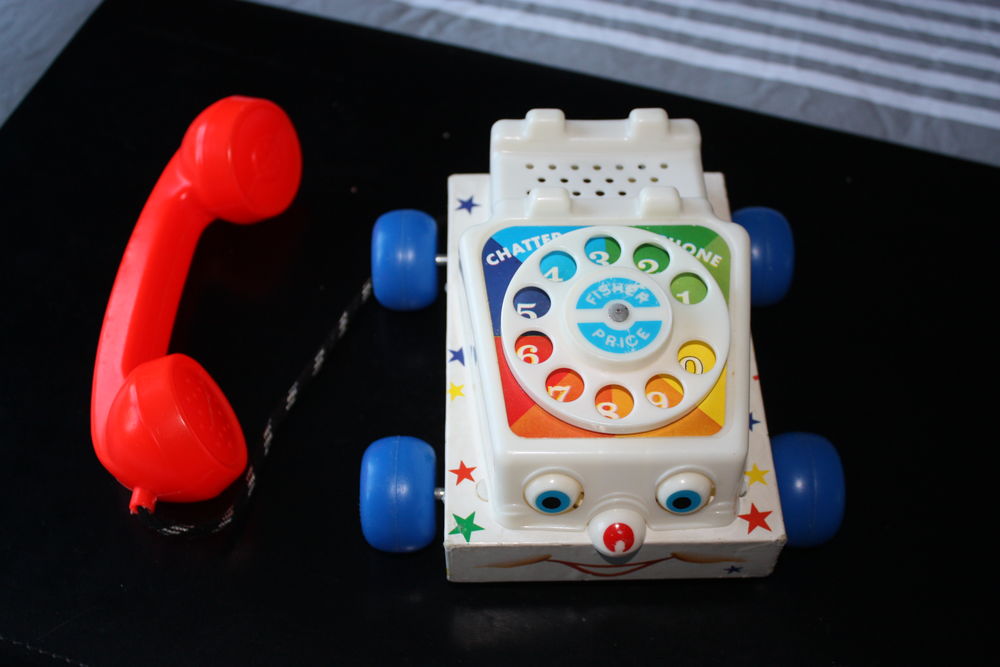 T&eacute;l&eacute;phoneAncienA Tirer CHATTER TELEPHONE/FISHER PRICE R&eacute;f747 Jeux / jouets