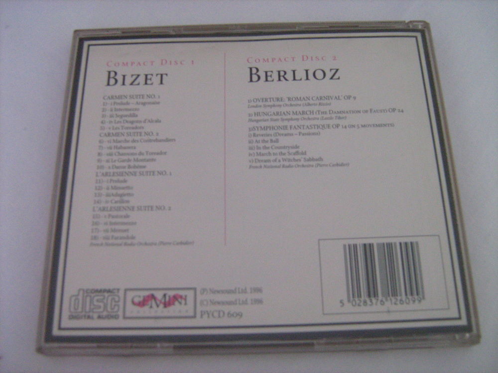 CD double Bizet &amp; Berlioz CD et vinyles