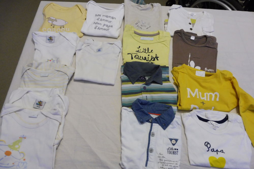 40 v&ecirc;tements en 18 mois "Lot 1" Puériculture