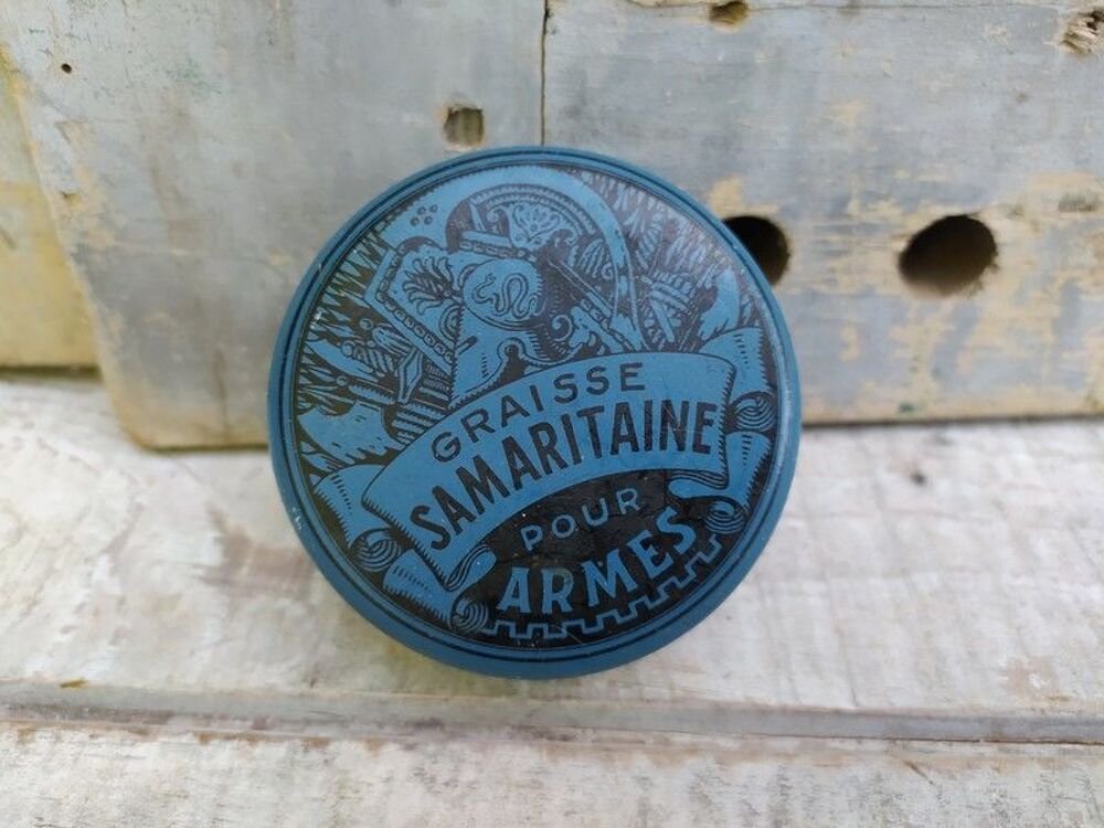 Boite Publicitaire Graisse Samaritaine Pour Armes Cirage 