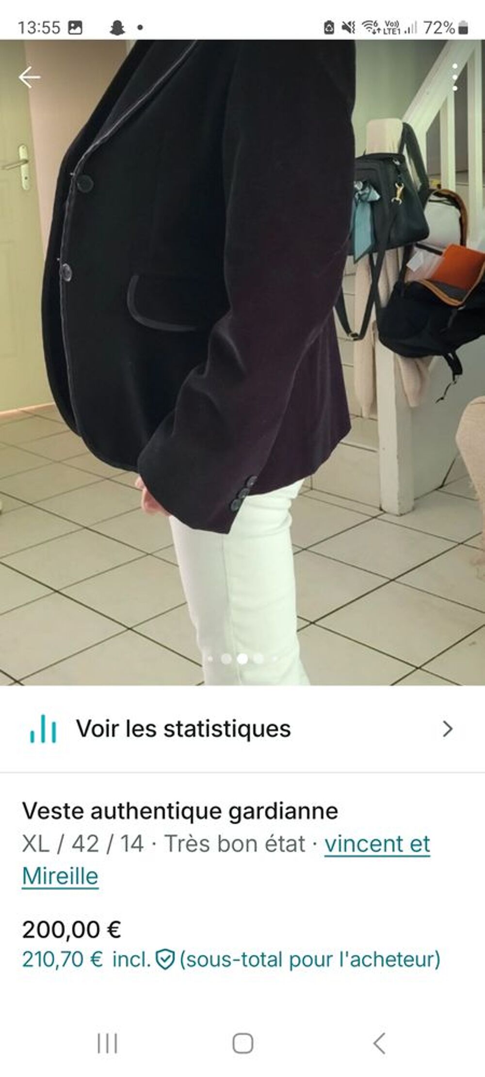 Veste authentique gardianne Vêtements
