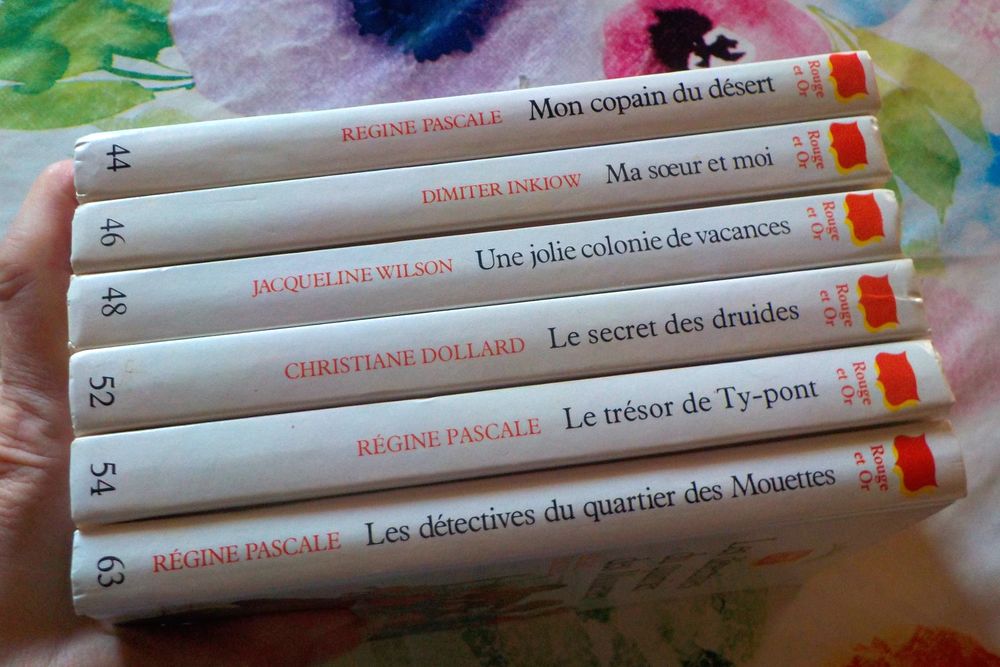 6 BIBLIOTHEQUE ROUGE ET OR N&deg;44 46 48 52 54 63 Livres et BD