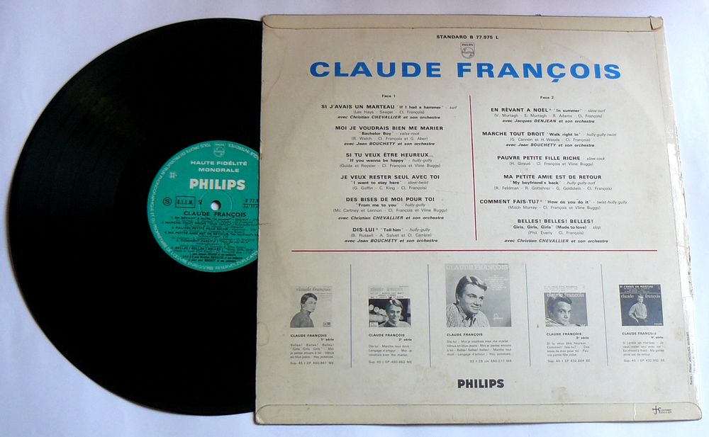 LP Claude FRANCOIS : Si j'avais un marteau - Philips - 1966 CD et vinyles