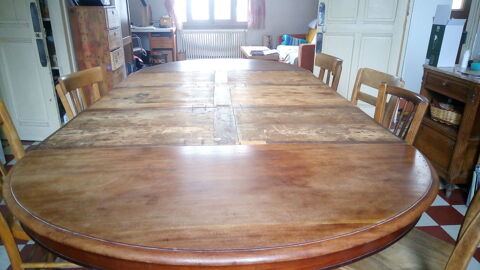 Table ancienne bois massif extensible trois rallonges 400 Grenoble (38)