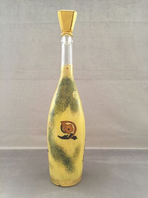 GRANDE BOUTEILLE EN VERRE MAGNUM 150cl ART DECORATIF PEINT 29 Marseille 11 (13)