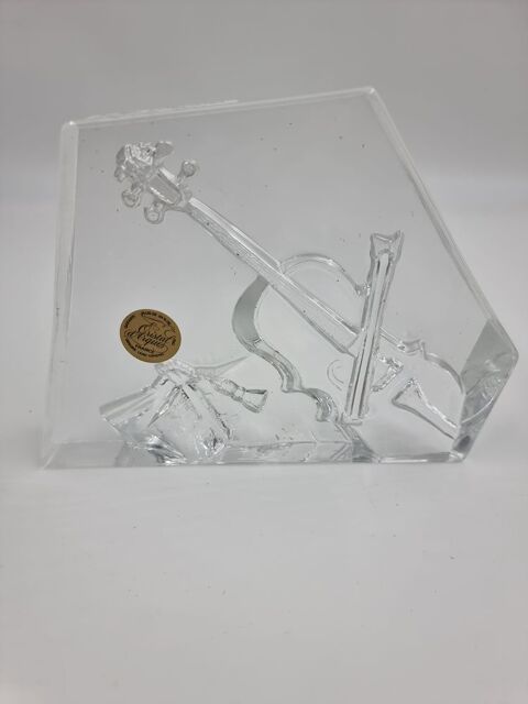 Sculpture violon Cristal d'Arques neuve 5 Vulbens (74)