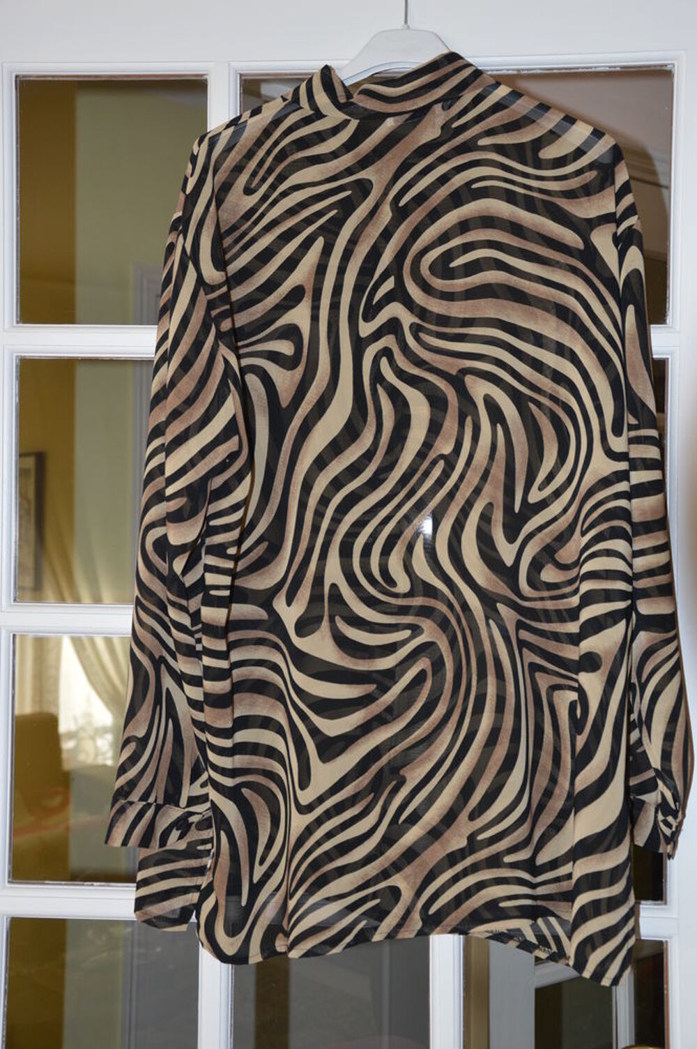 Chemisier tunique fluide z&eacute;br&eacute; Vêtements