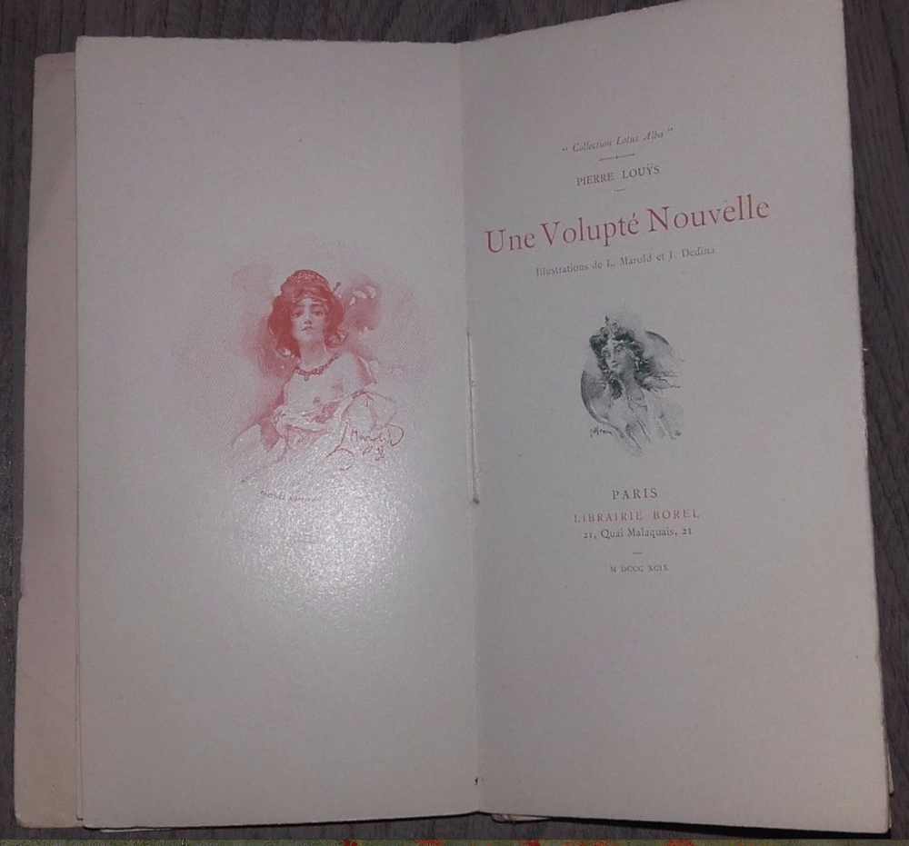 UNE VOLUPT&Eacute; NOUVELLE - Pierre LOUYS Livres et BD