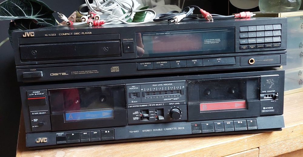 hifi JVC ensemble hi-fi vinyle cassette k7 lecteur CD Audio et hifi
