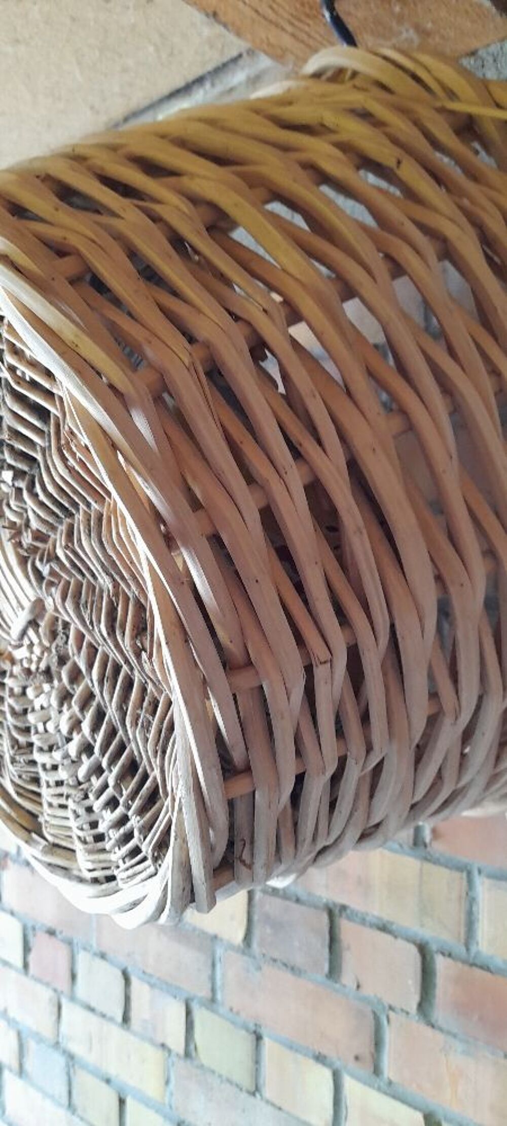 grand panier en osier Décoration