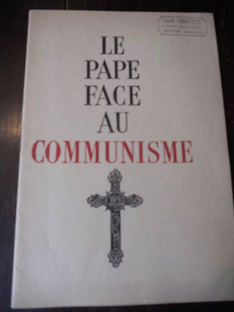 LE PAPE FACE AU COMMUNISME: 1937 9 Tours (37)