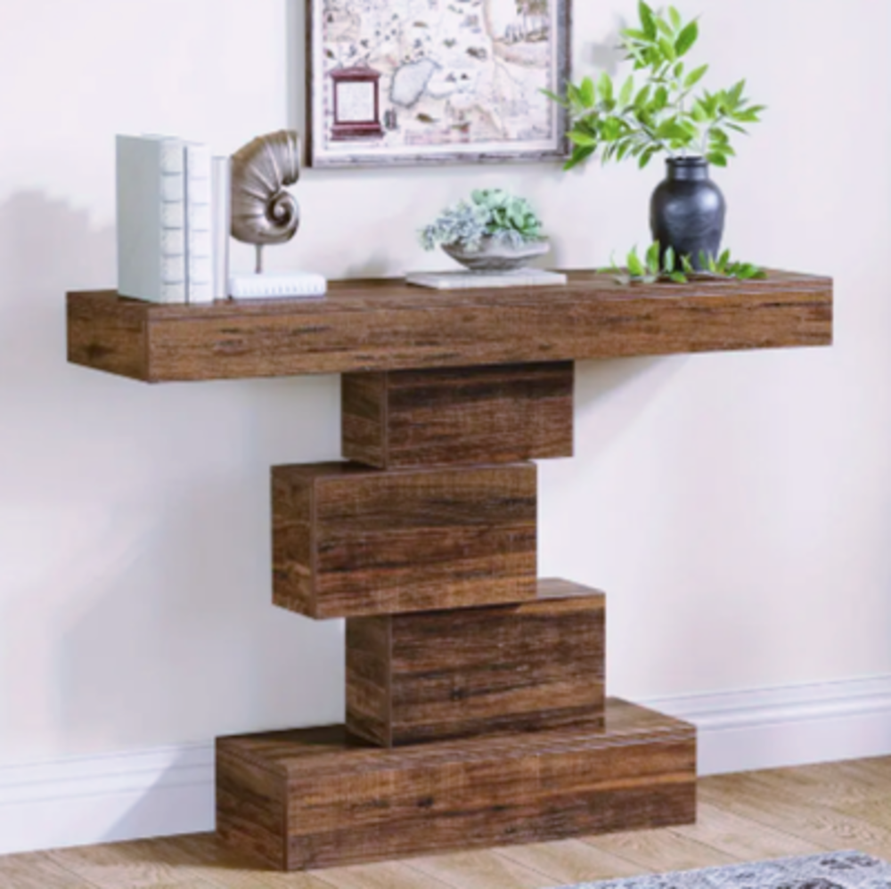 Console design en bois massif ? &eacute;quilibre moderne &amp; chaleur Meubles
