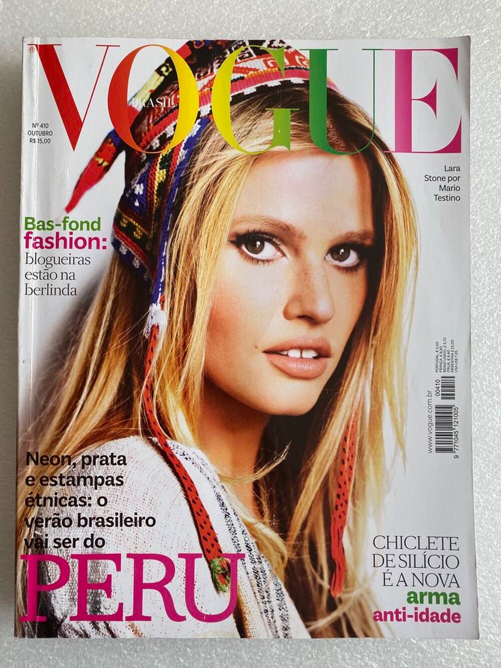 Vogue Brasil N&ordm; 410 Outubro 2012 cover Lara Stone Livres et BD