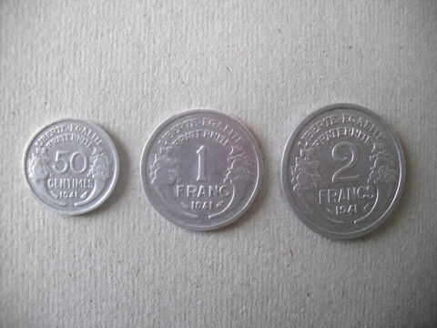 lot de 3 pices franaises de 1941 10 Quillan (11)
