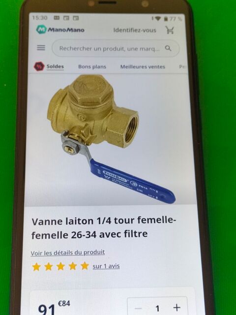 vannes avec filtre 26/34 neuve 40 Beauvoir (50)