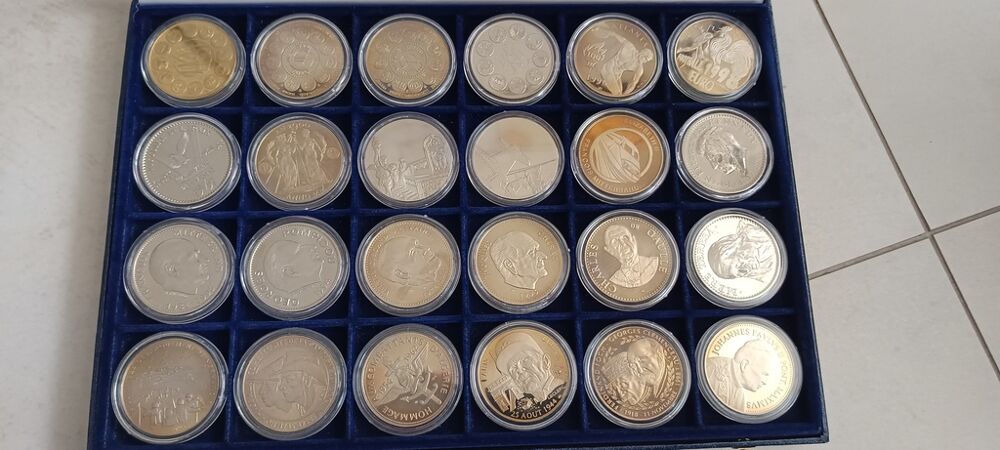 Lot de pi&egrave;ces de monnaie de collection 
