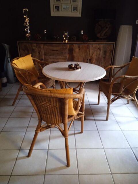 Table + 3 fauteuils en rotin 0 N�ux-les-Mines (62)