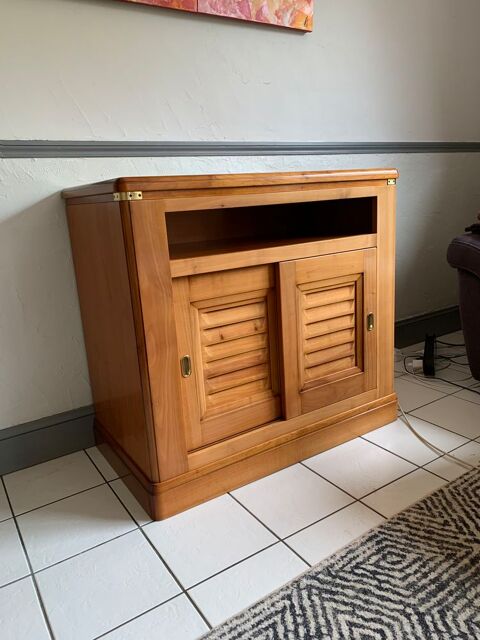 Meuble TV style marine en merisier 200 Plomeur (29)