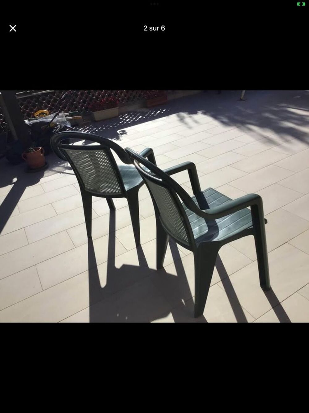 Quatre fauteuils de jardin ou Terrasse en excellents &eacute;tat. Jardin