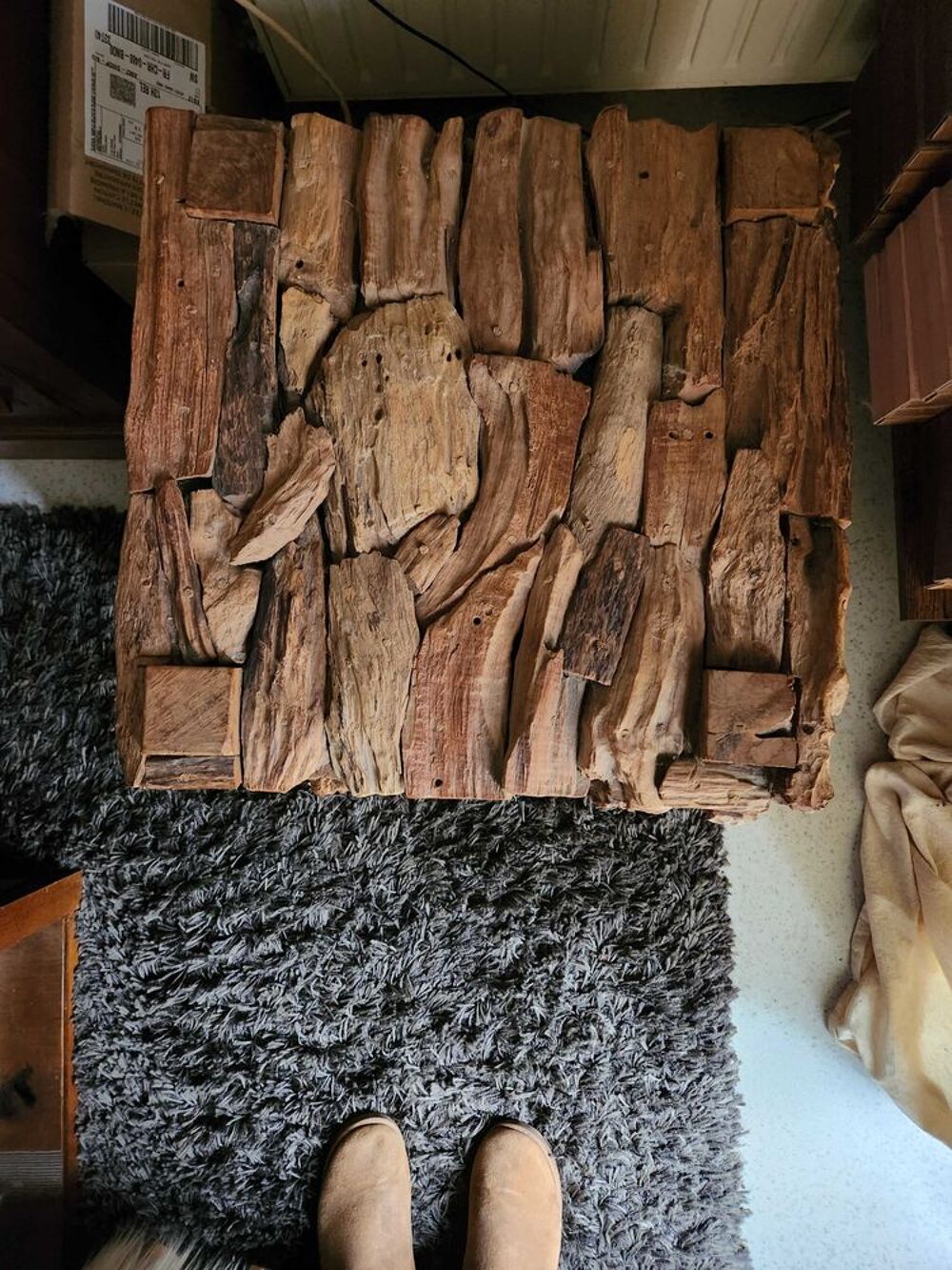 superbe+table+en+bois+flott&eacute; Meubles