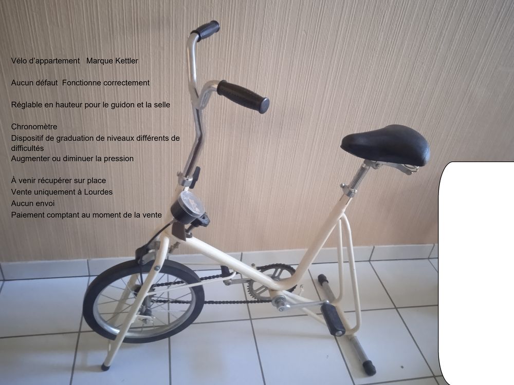 V&eacute;lo d'appartement marque Kettler Vélos