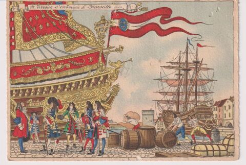 Carte postale ancienne DE VIVONNE s'embarque � Marseille 10 Saint-Quentin-la-Poterie (30)