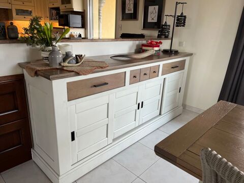 Ensemble de salle a manger exclusif en chene massif 2250 Le Vigan (46)