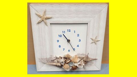 Horloge pendule coquillages thèmes mer NEUF 25 Saint-Pôtan (22)