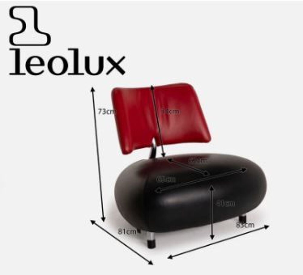Fauteuil de salon Pallone Pa de LEOLUX ? Big Mama Meubles