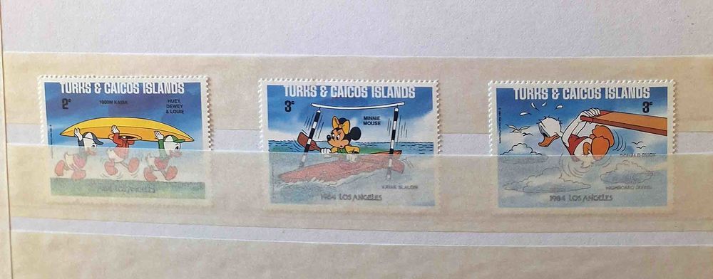 S&eacute;rie de timbres de collection de Turks et Ca&iuml;ques 