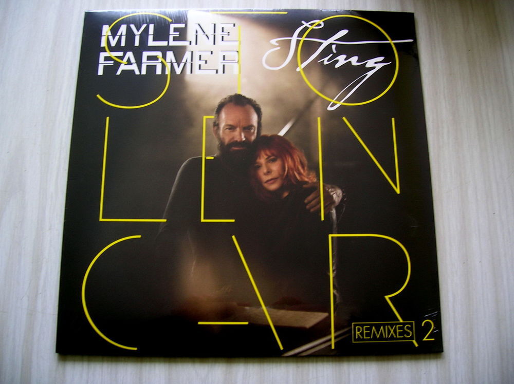 MAXI 45 TOURS MYLENE FARMER et STING Stolen car Remixes 1/2 CD et vinyles