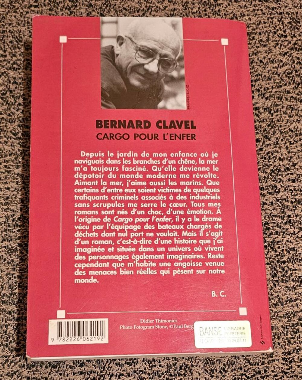 roman cargo pour l'enfer Livres et BD