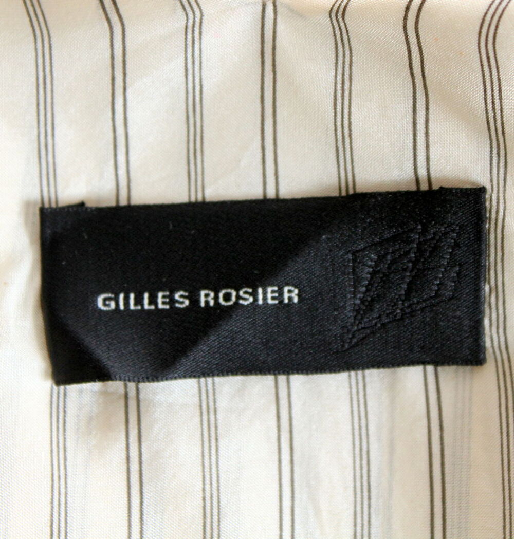 Robe soie ray&eacute;e GILLES ROZIER T.36 Fr Vêtements