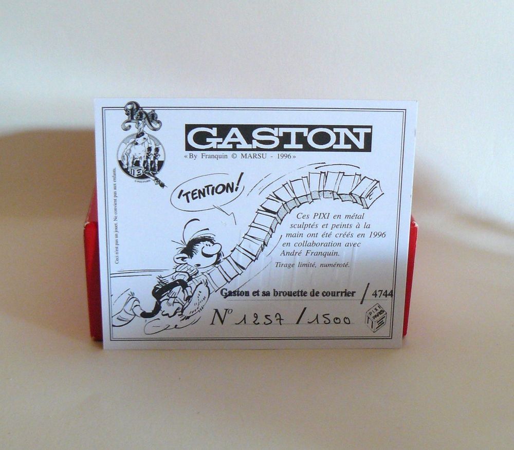 Pixi Gaston et sa brouette de courrier - Franquin - 4744 