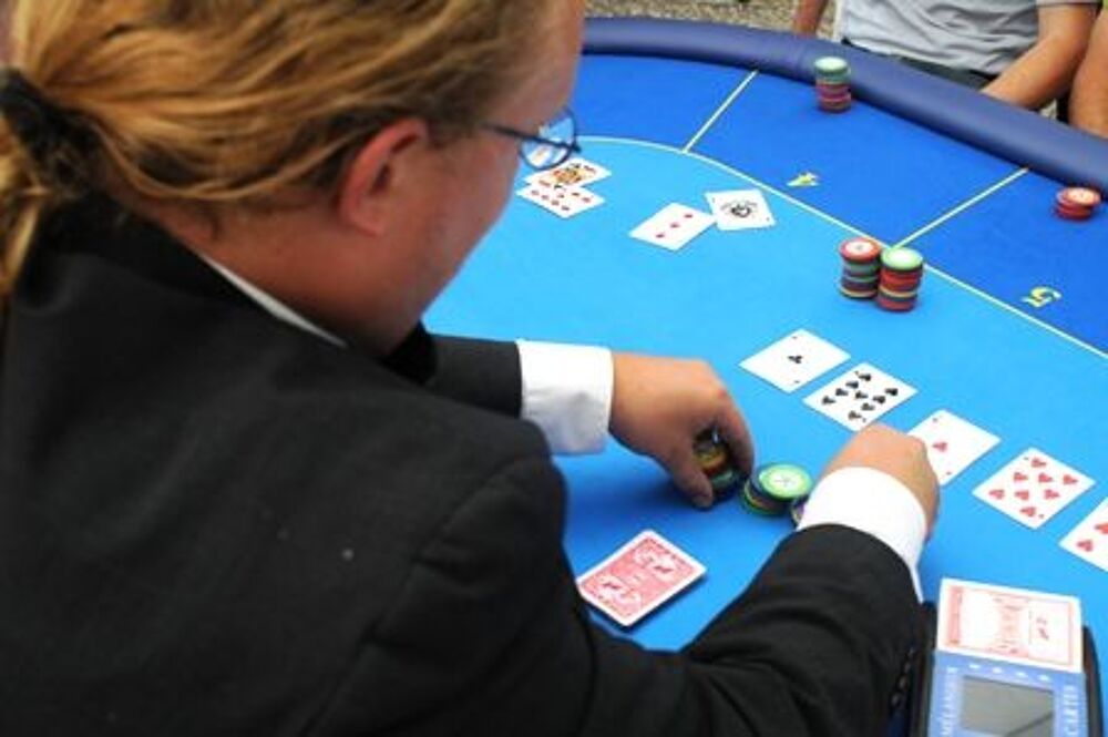 Tr&egrave;s belle table de Texas Hold'Em Poker Jeux / jouets