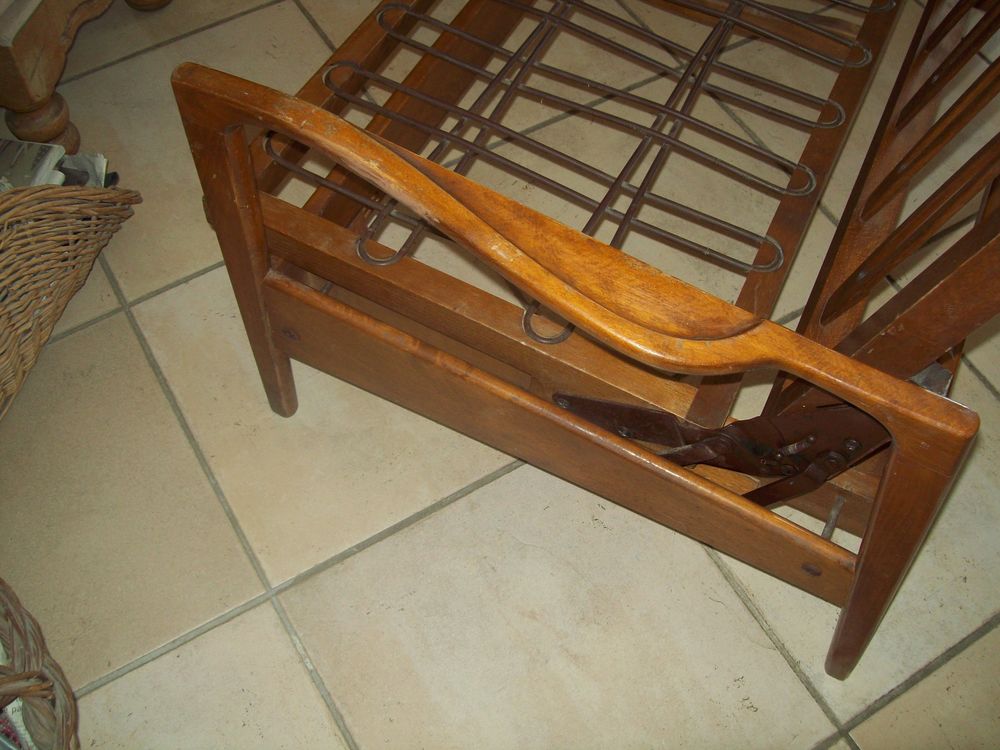 canap&eacute; lit vintage 1960 bois tek Meubles
