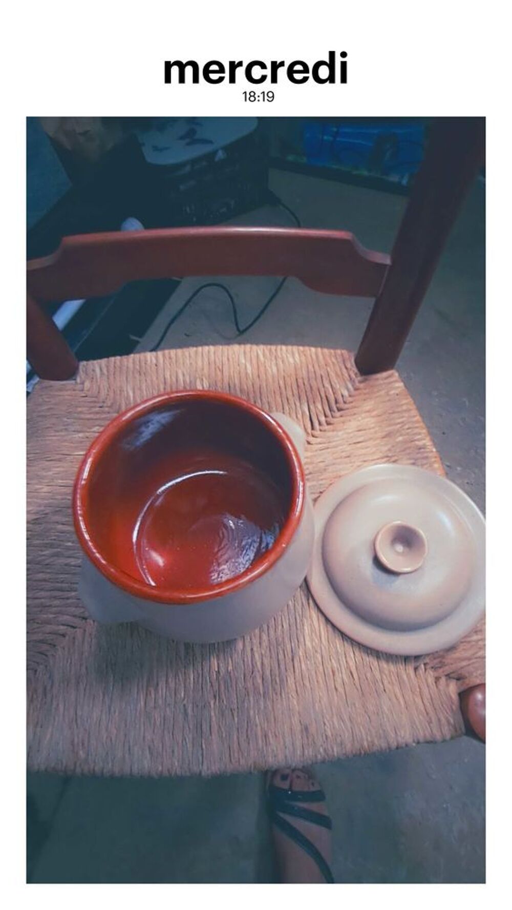 cocotte marron clair Décoration