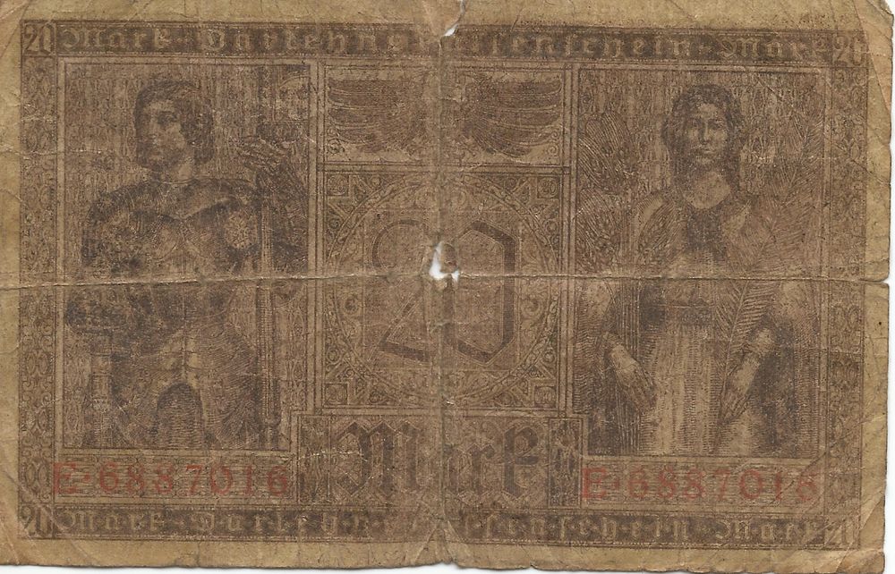 Billet 20 Mark 1918 