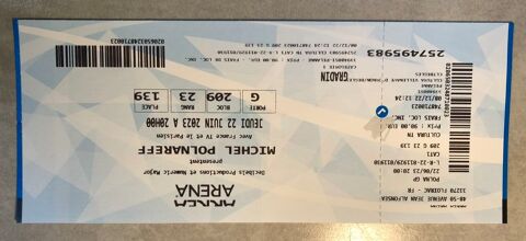 1 place Concert Michel Polnareff / Arena Bordeaux 70 Bgles (33)